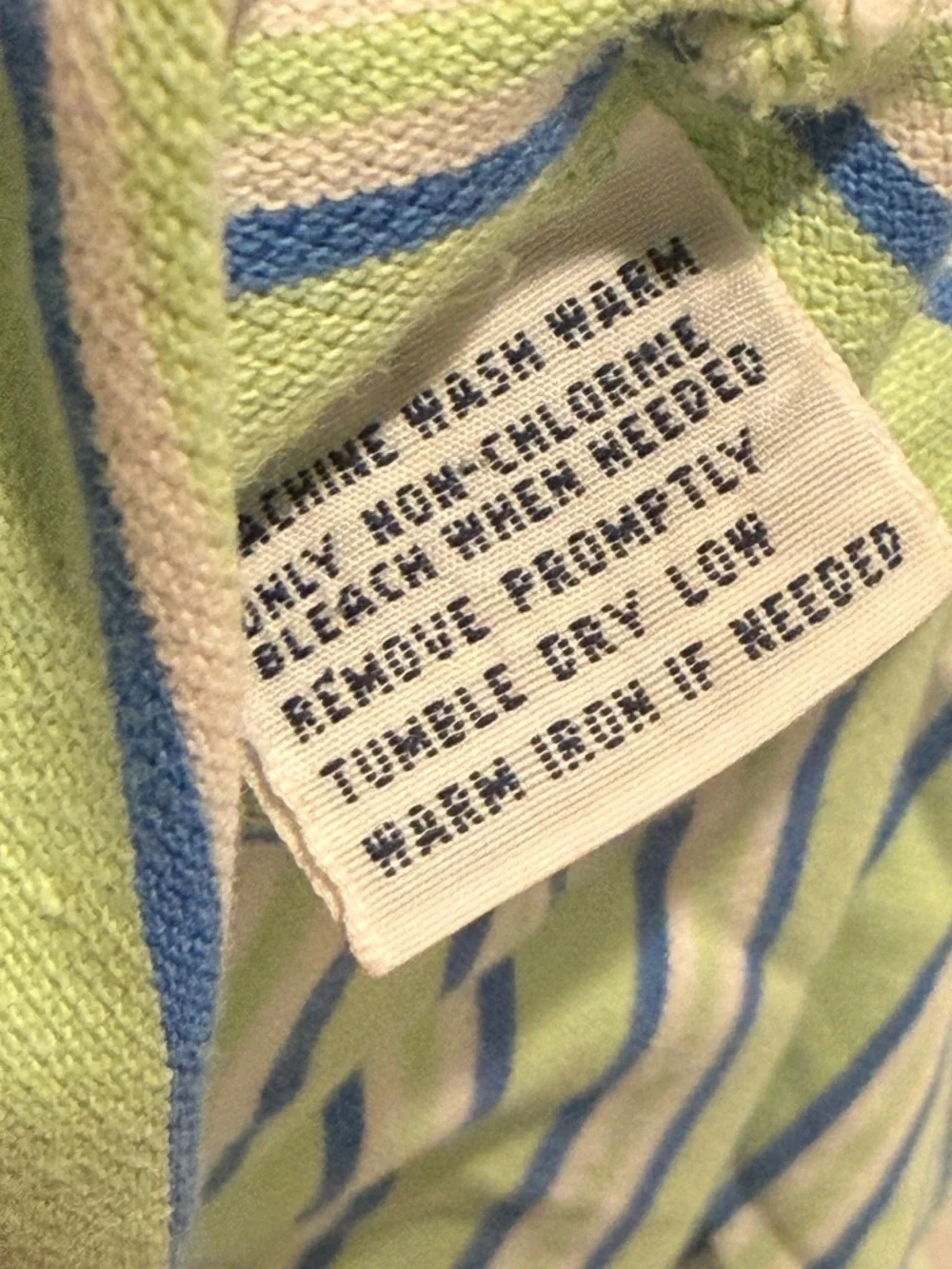 Ralph‎ Lauren Men’s Light Green Striped Polo with Navy & White Accents